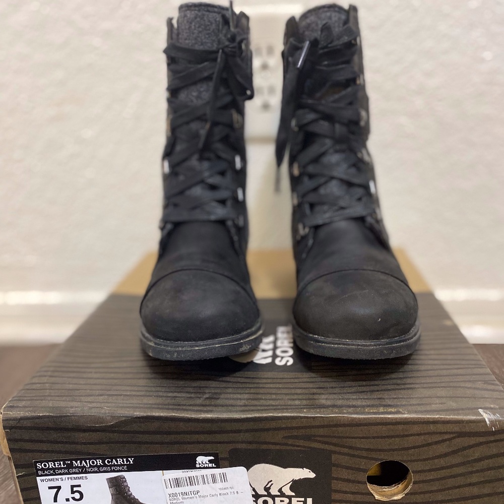 Sorel Major Carly Felt Boot (Gray/Black)